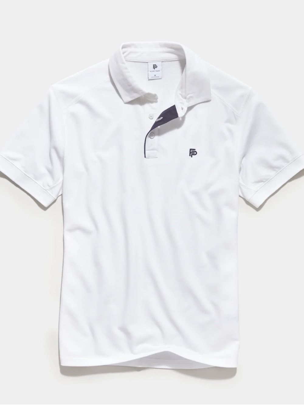 Flint Park SS Tipped Match Polo NWT White Men’s Large